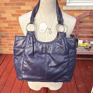 Vintage Bright Purple VeganTote Bag